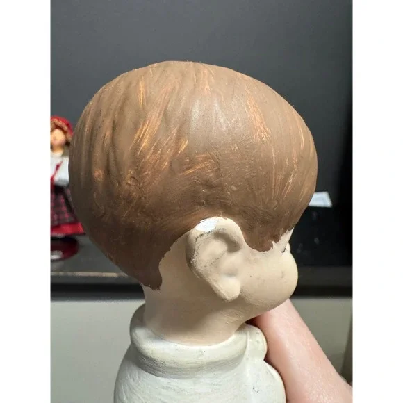 Vintage Ceramic Choir Boy & Girl Singing hand painted Christmas - Picture 10 of 13